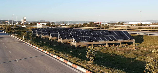 Installation photovoltaïque Station Service TOTAL - BIZERTE